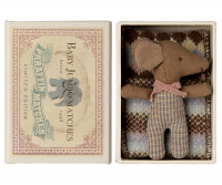 Maileg Babymaus in Streichholzschachtel - Sleepy wakey baby Maus rosa